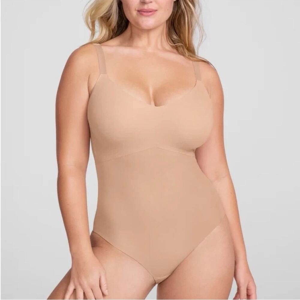 Honeylove NWT Liftwear Cami Bodysuit Nude Sand XXL shapewear